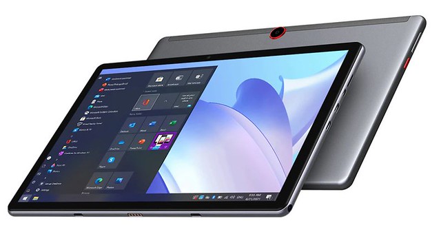 Photo d'un tablette tactile CHUWI Hi10Go installée par défaut sous Windows CHUWI Hi10Go